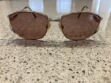 Vintage Luxottica MABEL Sunglasses Gold Frame 125 Made In Italy