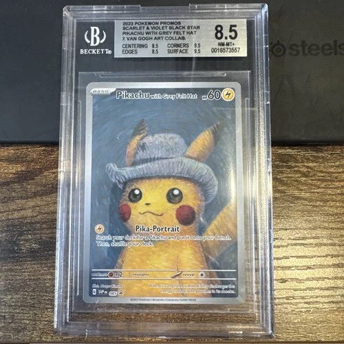 2023 Pokemon Van Gogh Pikachu with Grey Felt Hat SVP EN #085 Promo CGC 8.5