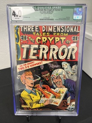 1954 3-D Tales From The Crypt Of Terror #2 CGC 4.0 VERY GOOD