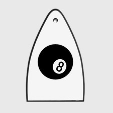 GUITAR TRUSS ROD COVER Engraved Etch Fit Paul Reed Smith PRS USA - 8-BALL Eight