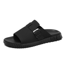 Mens Adjustable Slides Sandals Slip On Sandals Comfort Athletic Anti-Slip Slides