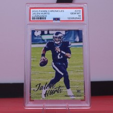 2020 Panini Chronicles - Luminance Update Rookies Jalen Hurts #210  RC PSA 10