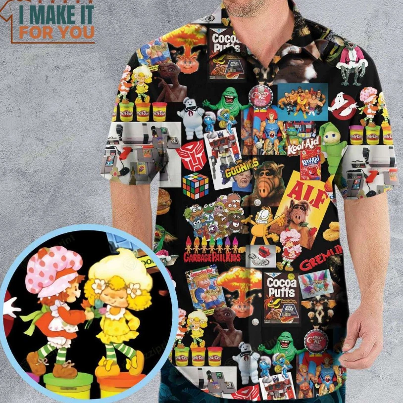 80s Kids Starter Pack Hawaiian Shirt, Perfect Hawaiian Shirt For Summer