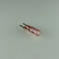 22-18 Ga. Heavy Duty Heat-Shrink Snap-Spade Fork Terminals, #8 Stud, 25 EA