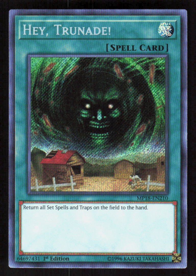 Yu-Gi-Oh Hey, Trunade! MP18-EN210 1st Secret! 2018 Mega Pack (NM)