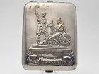 Cigarette Case Uprising Minin Pozharsky Vintage Smoking Box Moscow Monument USSR
