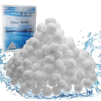 3.08 lbs Pool Filter Balls Reusable Sand Replacement HighEfficiency Media