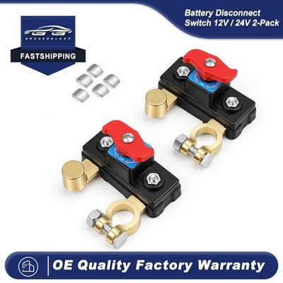 Blade Battery Disconnect Switch 12V/24V Copper Side Post Shut Off for Boat Car
