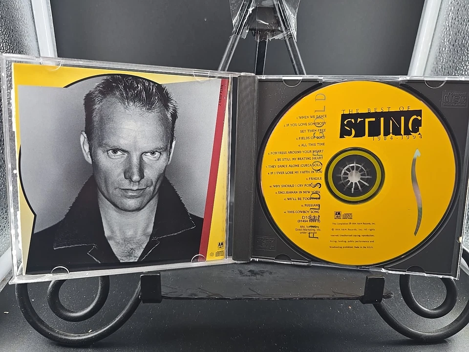 Sting The Best of Sting Fields of Gold 1984-1994 CD VERY GOOD  - Image 3 of 4