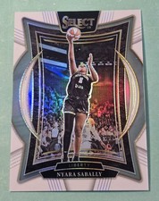 2025 Panini WNBA Select NYARA SABALLY White Prizm #/99 New York Liberty #51