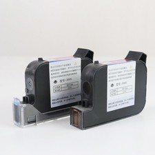 3 Pack 12.7mm Solvent Ink Cartridge Black Fast Dry TIJ 2.5 for Handheld Inkjet