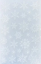 White Glitter Snowflake Stickers Planner Supply Crafts Scrapbook Winter Xmas