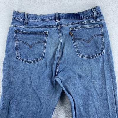 Vintage Levis 505 orange tab Jeans ACTUAL 36x32 Regular Fit Straight Leg Denim