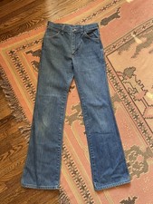 70s Sedgefield Jeans Do Nothing Cotton Bell Bottoms Boot Cut Narrow 30x34 RARE