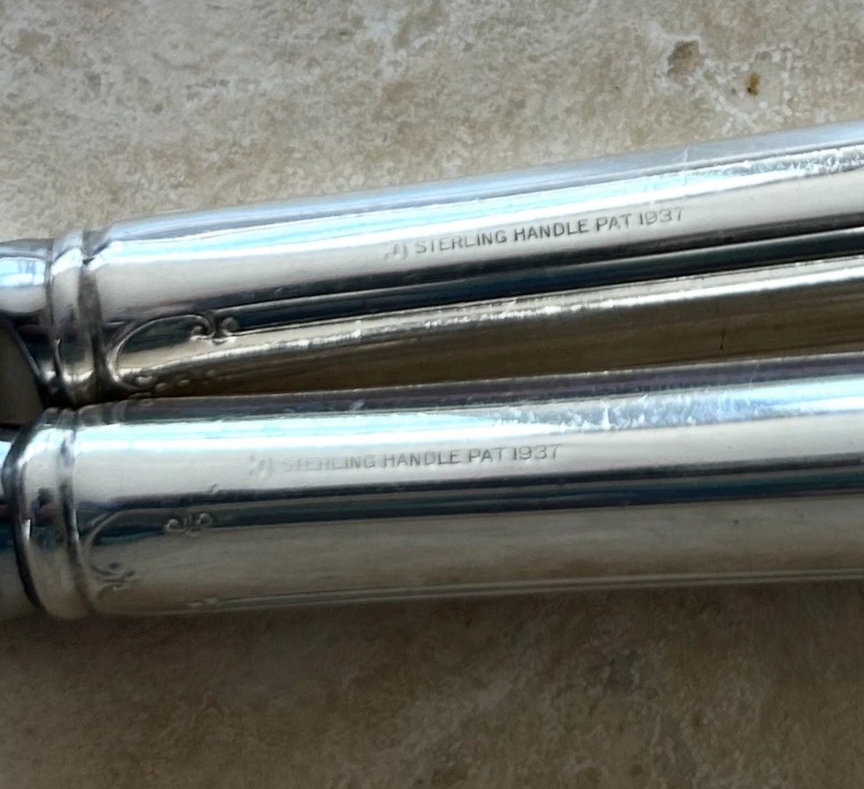 Cuchillo Towle Chippendale de plata de ley de 8 3/4" Foto 2 de 2