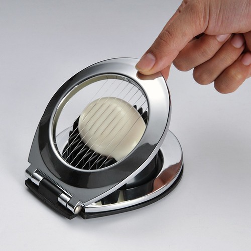 3-in-1 Egg Slicer Stainless Steel Hard Boiled Egg Cutter - Picture 3 of 5