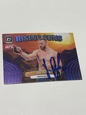Joe Pyfer Signed Card UFC Donruss Optic Rising Suns JSA COA IP Auto Autographed