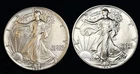 1987 & 1988 American Silver Eagles .999 Fine, No Reserve 2 Ounces Total #820