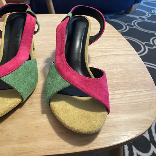 No Name Color Block Chucky Heel. Size 7 Women Shoes - Picture 9 of 24