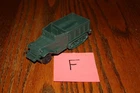 Vintage Marx Dark Forest Green Army Half-Track F - MPC
