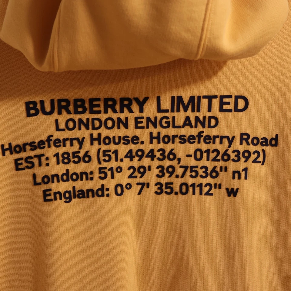 LEER Burberry Robson Sudadera con Capucha Amarillo Canario Algodón Sudadera con Capucha Suéter EE. UU. 8 / L Foto 4 de 4