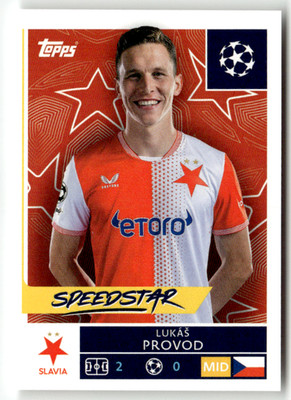 Topps Champions League Sticker 2025-26 No. 404 Lukas Provod Speedstar