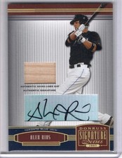 2005 Donruss Signature Series Alex Rios #146 Auto Bat Toronto Blue Jays 16/50
