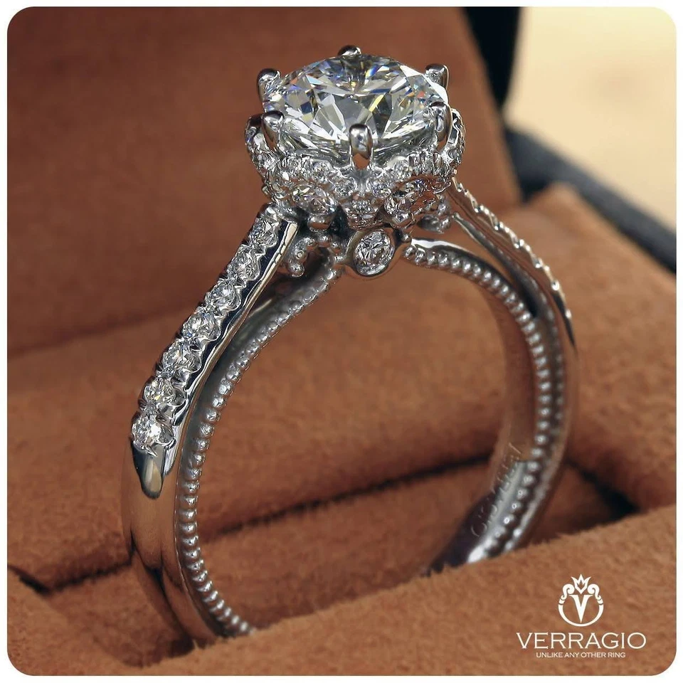 NO RESERVE! 1.5 carat Verragio engagement ring lab created - Image 4 of 4
