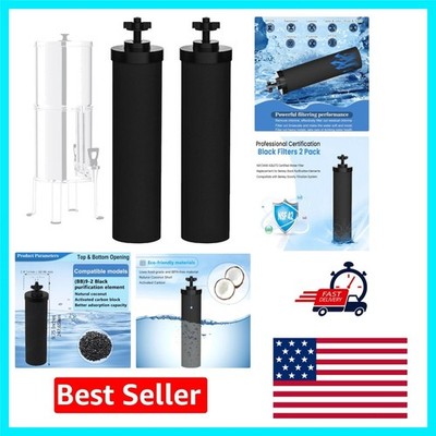 Berkey-Compatible BB9-2 Water Filter Replacement - 2 Pack for Taste Improvement