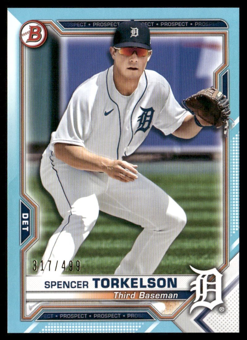 2021 Bowman Prospects Sky Blue #BP-96 Spencer Torkelson /499