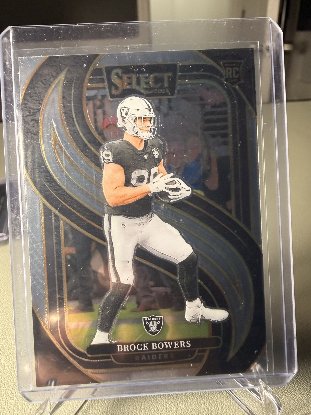 2024 Panini Select - Premier Level Brock Bowers #118 Silver Prizm (RC)