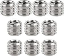 10pcs 1/4 Inch to 3/8 Inch Screw Adapter Tripod, Microphone Stand Adapter Tripod