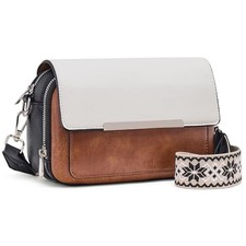 Crossbody Bags for Women Small Crossbody Wallet Purses with Black white brown