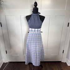 Urban Outfitters UO Mixed Plaid Halter Midi Dress (S) | NWOT