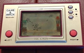 Game & Watch CHEF "Rare" 1981 Showa Retro LCD Game Nintendo. Operation confirmed
