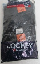 Vintage Jockey Full Rise Briefs Underwear Men's 42 Black 2 Pack Y-Front Fly