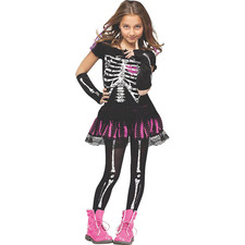 Girl's Skeleton Costume - Fun World
