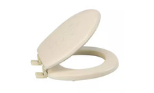 Extra Soft Standard Round Toilet Seat In Beige