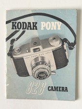 Kodak Pony 828 Camera Instruction Manual 1950