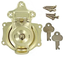 Antique Trunk Lock Steamer Camel Back Trunk Lock Foot Lockers - Hasp for Padlock