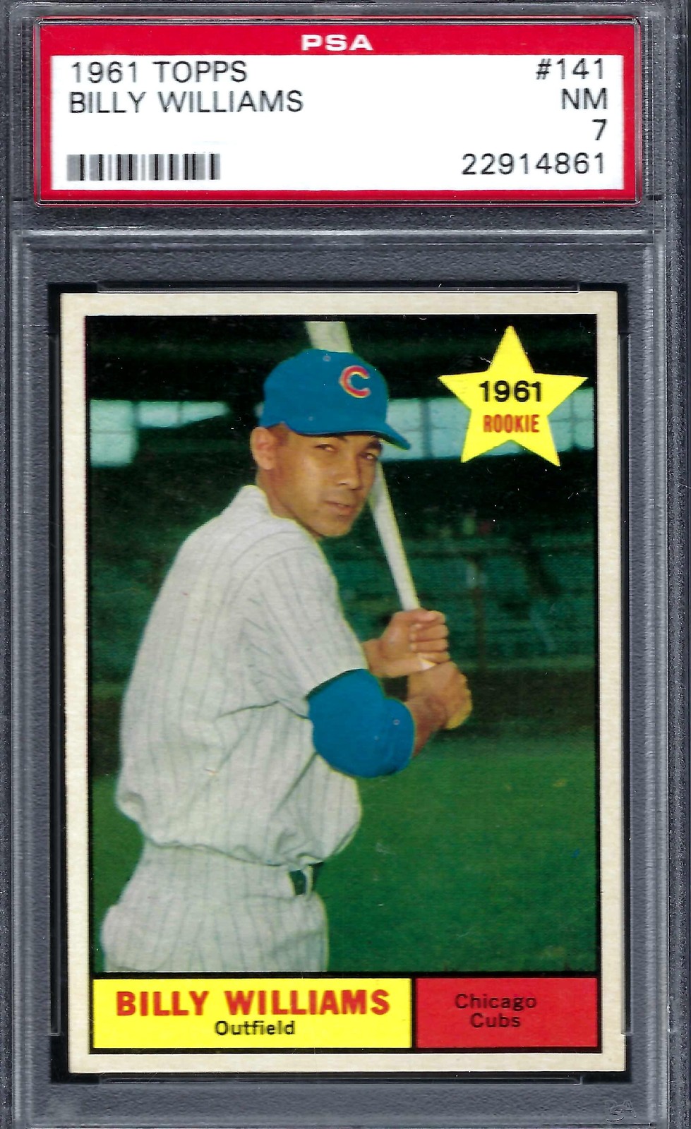 1961 Topps #141 PSA 7 Billy Williams Cubs HOF 141 Amazing!