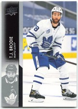2021-22 Upper Deck #166 T.J. Brodie Toronto Maple Leafs