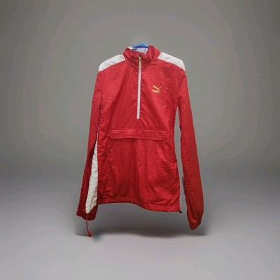 Puma T7 Track Jacket 'B-Boy' Flame Scarlet & White Medium Men's