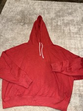 Polo Ralph Lauren Spring Red Fleece Hoodie Oversized Size Medium Women  s  138