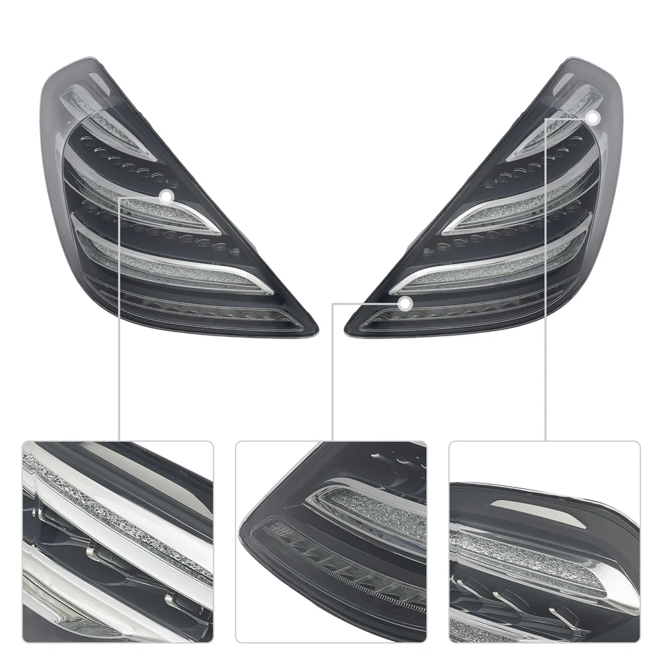Upgrade For 2014-2016 Mercedes-Benz S-Class W222 Dynamic LED Tail Light Pair Set Foto 4 de 4