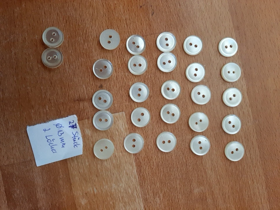 2-Loch Knöpfe für Hemden und Blusen - Bild 4 von 4