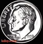 1959 Roosevelt Silver Dime GEM PROOF