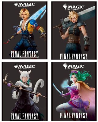 MTG FINAL FANTASY Card Sleeves Set of 4 – Cloud Tidus Y'shtola