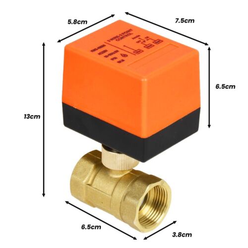 2stk 2 Wege Ventil Zonenventil Elektrisch Kugelventil 1 Zoll Motorkugelhahn DN25 - Bild 2 von 12