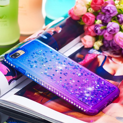 Flüssige dynamische Glitzer Treibsand Handyhülle für iPhone 8/7/6 Plus X/Xs/Xr/Xs Max - Bild 29 von 36